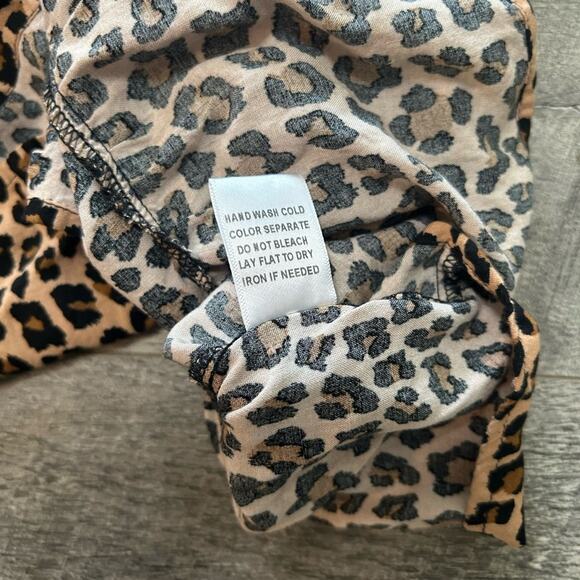 Altar’d State- Mini Dress- Medium - cheetah leopard print ruffle dress- tunic - Picture 8 of 9